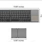 ⌨️📱 Ultradünne faltbare Mini-Bluetooth-Tastatur ✨⚡ – kabellos, leise, ideal für Tablet & Laptop, perfekt für Home-Office & Business-Reisen, klappbar & stylisch