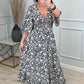 Leopardenkleid mit geraffter Taille