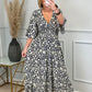 Leopardenkleid mit geraffter Taille