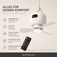 ⏰ Zeitlich begrenztes Angebot: 55% RABATT auf wiederaufladbaren Deckenventilator mit LED! 🌬️✨