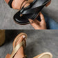 Damen-Flip-Flops mit dickem Absatz für den Sommer