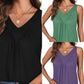 🍃Ärmelloses Tanktop mit V-Ausschnitt für Damen