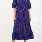 Leopardenkleid mit geraffter Taille