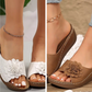 🌺 ‌SCHMERZFREIE ZEHEFREI-SANDALEN: Gel-Einlage + Blumenmuster bis Gr.44!‌ 🌟 ‌-50% SOFORT‌🔥