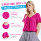 ✨Mehr kaufen, mehr sparen!🌸Lässiges Damen-Top mit plissiertem V-Ausschnitt und kurzen Ärmeln