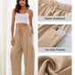💃 55% Rabatt🔥Freizeithose aus Leinen mit weitem Bein für Damen👖