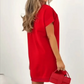 🔥👗2026 Neuer Produktrabatt💃Midikleid mit V-Ausschnitt und Farbblock-Design🌟