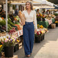 📢📢50% Rabatt!!⏰Damenjeans mit hoher Taille und weitem Bein
