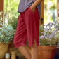 ⏳Zeitlich begrenztes Sonderangebot⏰Einfarbige Caprihose für Damen mit Seitentaschen
