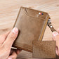 🛡️🛡️Anti-Lese-Chip-Schutz👜👜Herren-Geldbörse aus Leder mit Reißverschluss (RFID-geschützt)