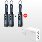 🔌 4-in-1 Ladekabel mit Digitalanzeige & Schlüsselanhänger – schnellladend, knickfest & kompakt