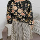 🌸Damenjacke mit Blumenmuster, Rüschen an den Ärmelbündchen und Bindebändern – locker geschnittener, luftiger Cardigan im Boho-Stil