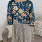 🌸Damenjacke mit Blumenmuster, Rüschen an den Ärmelbündchen und Bindebändern – locker geschnittener, luftiger Cardigan im Boho-Stil