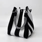 🏆👜 Zeitlich begrenztes Sonderangebot: 50 % Rabatt 🌴 Boho-Handtasche aus gestreiftem Strick für Damen – handgefertigte Sommer-Strand-Umhängetasche