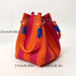 🏆👜 Zeitlich begrenztes Sonderangebot: 50 % Rabatt 🌴 Boho-Handtasche aus gestreiftem Strick für Damen – handgefertigte Sommer-Strand-Umhängetasche