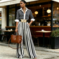 Gestreiftes Shirt & weite Hose im Set – bequem & stilvoll für den Alltag