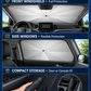 🔥 NUR NOCH HEUTE 50% RABATT! ☂️ Aufgerüsteter Autosonnenschutz-Regenschirm für Frontscheibe – 60°C Temperaturabsenkung, UV-Schutz, armaturenfreundlich, universal passend für alle Autos