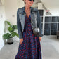 Leopardenkleid mit geraffter Taille