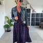 Leopardenkleid mit geraffter Taille