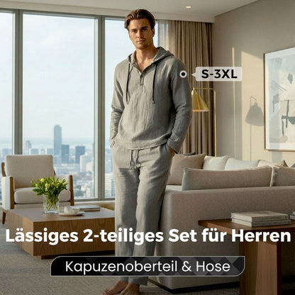 💎 -50% AUF HERREN KAPUZE CASUAL LOOSE TOP & HOSE 2-TEILER! 💎 Loose Fit, Bequem & Vielseitiger Freizeit-Stil ✨
