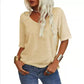 🔥Letzter Tag 63 % Rabatt🔥Einfarbiges Damen-T-Shirt mit V-Ausschnitt – 12 FARBEN