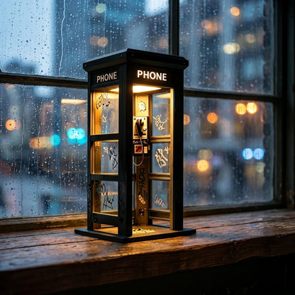 📢📢55 % Rabatt!! ⏰✨Ambientelampe im Vintage-Stil einer Telefonzelle