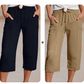 🌿 LIMITIERTES ANGEBOT 50% RABATT! ✨ Damen Hose aus Leinen-Baumwolle – Leicht, Falten, Gummibund 👒
