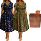 🌸👗 Blumiges Kleid mit V-Ausschnitt und Twist-Detail an der Taille – elegant und lässig für alle Anlässe