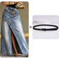 ✨Damen Denim-Maxirock mit mehrlagiger Taille