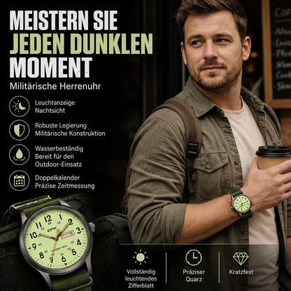 ⏳Zeitlich begrenztes Angebot⏰ Herren-Quarzuhr mit Leuchtanzeige – Doppeltes Leuchten, 30M Wasserresistent, Datumsanzeige 🕶️