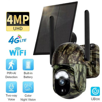 🔥HEISSER VERKAUF 50 % RABATT🎁Solar-Überwachungskamera – Kabellos, 2K HD, 360°-Sicht, Bewegungsmelder & Nachtsicht für den Außenbereich