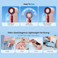 ❄️Mini-Handventilator mit LED-Anzeige👍5-stufiger Turbo-Ventilator im Taschenformat✨Über USB aufladbar, schnelle Kühlung für Reisen und beim Schminken