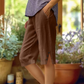 ⏳Zeitlich begrenztes Sonderangebot⏰Einfarbige Caprihose für Damen mit Seitentaschen