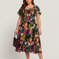👗⏰ SOMMER HEISSER VERKAUF: 50% RABATT! Geblümtes Smock-Kleid mit eckigem Ausschnitt und Taschen – Bequem, verspielt & perfekt für warme Tage 🌸✨