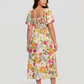 👗⏰ SOMMER HEISSER VERKAUF: 50% RABATT! Geblümtes Smock-Kleid mit eckigem Ausschnitt und Taschen – Bequem, verspielt & perfekt für warme Tage 🌸✨