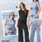 🌺2026 Neu eingetroffen - 50% OFF🌺Damen Casual Cap Ärmel Top Weite Hosen Set
