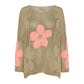 🌼49% Rabatt👚 Damen Sommerpullover mit Hohlsaum