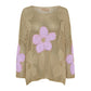 🌼49% Rabatt👚 Damen Sommerpullover mit Hohlsaum