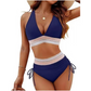 🏖️ Sommer-Sale 60% Rabatt 🏝️👙Hoch taillierte Bikini-Sets mit Bauchkontrolle und Farbblockdesign🌊