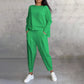 Mode, Freizeit ✨Langarm mit rundem Hals ＆ Hose 2-teiliger Set【Kaufen Sie 2, kostenloser Versand】