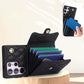 Akkordeon-Crossbody-Geldbörsen-Etui, RFID-Blockierung und verstellbarer Riemen