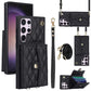 Akkordeon-Crossbody-Geldbörsen-Etui, RFID-Blockierung und verstellbarer Riemen