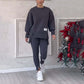 Lässiges Sweatshirt-Leggings-Set für Damen