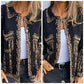 Trendige Langarm-Jacke mit Taschen für Damen