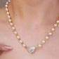 ✨Neu✨Perlenkette mit magnetischem Herz