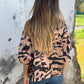 Bomberjacke mit Reißverschluss und Zebra-Print für Damen im Herbst