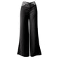 👖Lässige Damenhose mit weitem Bein und hoher Taille