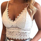 Frauen Floral Spitze Spitze Longline BH Crop Top