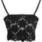 Frauen Floral Spitze Spitze Longline BH Crop Top