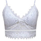 Frauen Floral Spitze Spitze Longline BH Crop Top